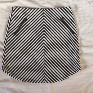 Monteau mini striped skirt